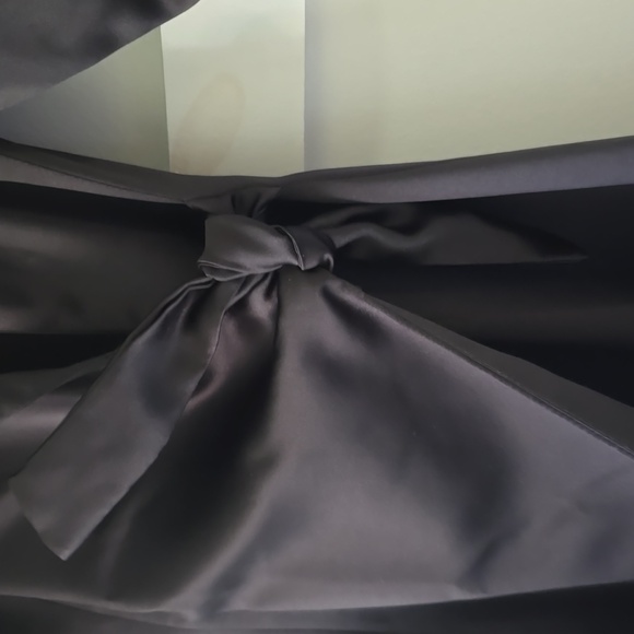 Vintage Black Velvet Trim Opera Gown 🖤 Medium - Picture 4 of 8